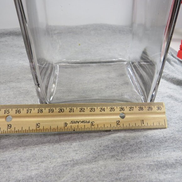 REAL Sea Shells & thick glass square vase 5" tall & wide OVER 4 POUNDS - Picture 15 of 16